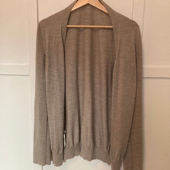 Miu Miu Light Gray 100% Wool Cardigan sz 44 - Picture 7 of 7